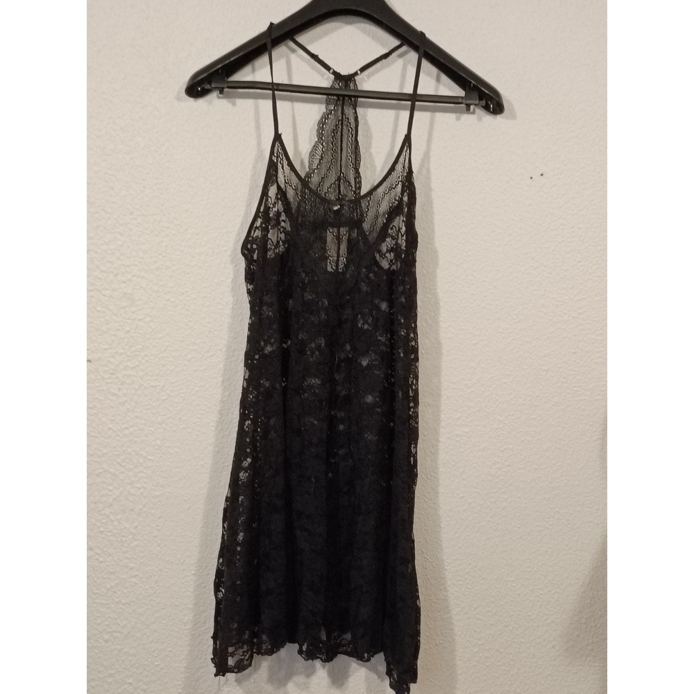 Women's In Bloom byJonquil Black‎ Lace Intimate Night Wear. Size Medium